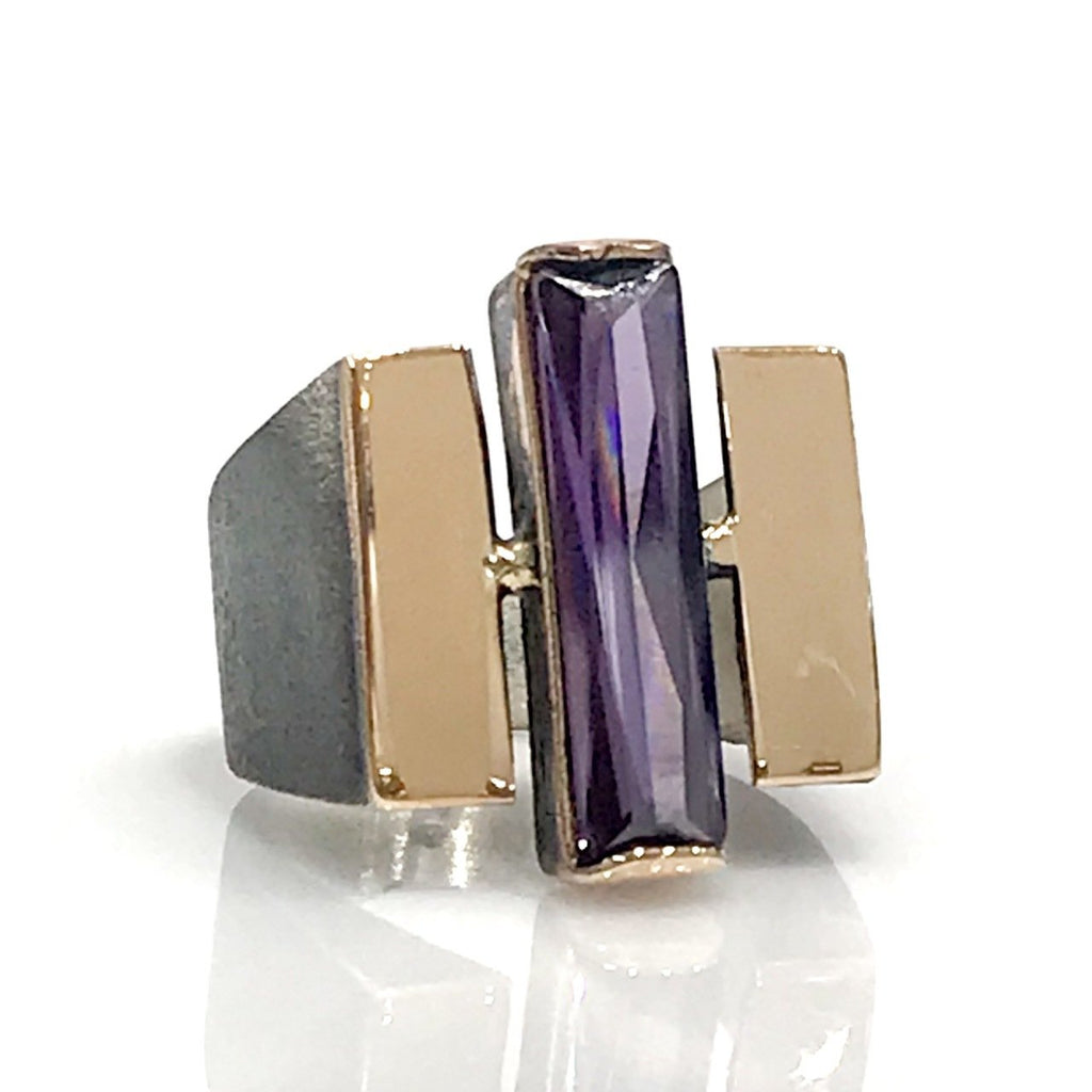 Amethyst Silver Ring