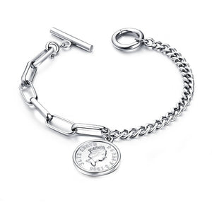 Elizabeth Coin Charm Bracelet