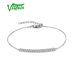 14K White Gold Bracelets Diamond