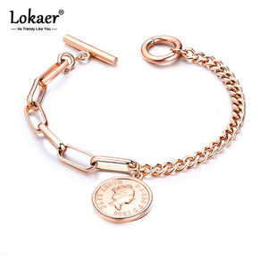 Elizabeth Coin Charm Bracelet