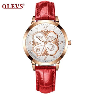 Leather Red Watch