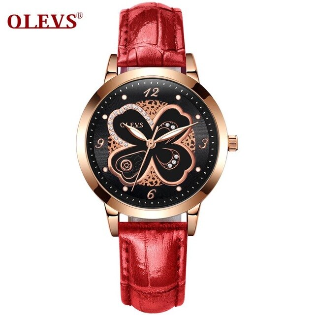 Leather Red Watch