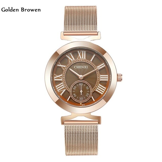 Gold  Quartz Watch