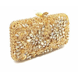 Elegant jeweled  crystal purses