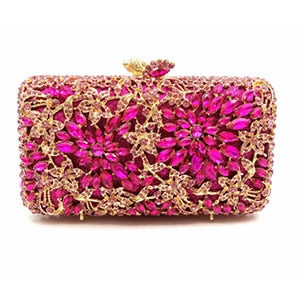 Elegant jeweled  crystal purses